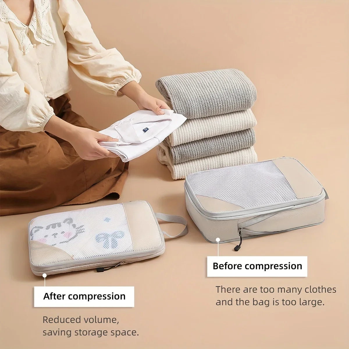 3-Piece Compression Packing Cube Set
