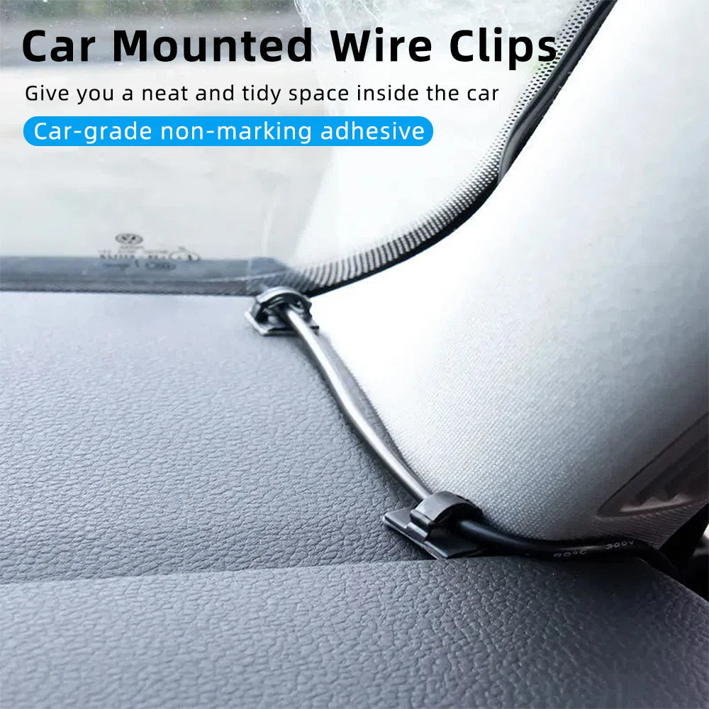 Desktop Cable Organizer Clips – 30 or 90 Pieces