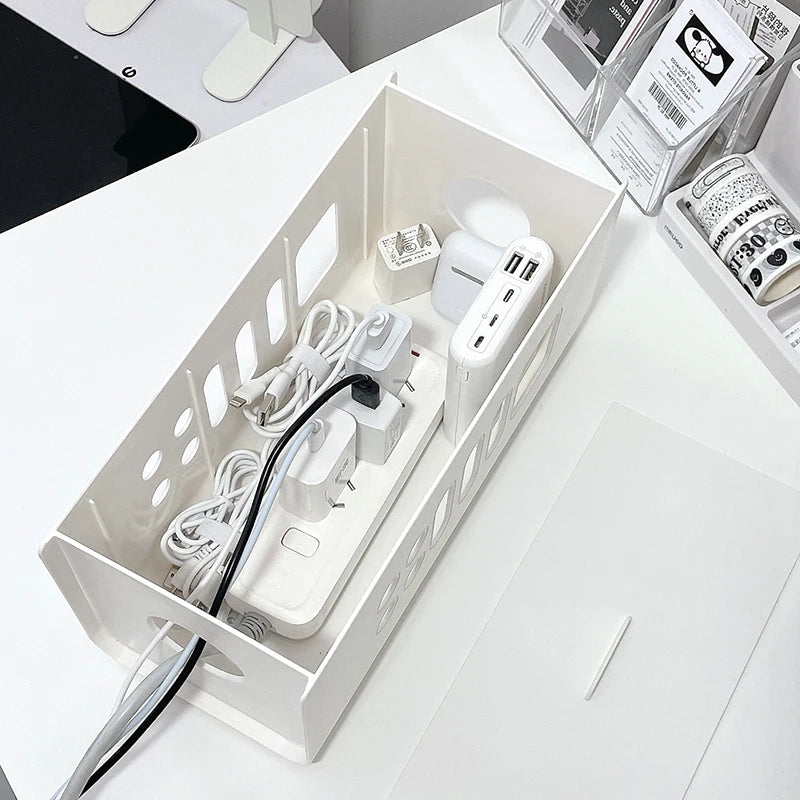 Colored Power Strip Cable Management Box