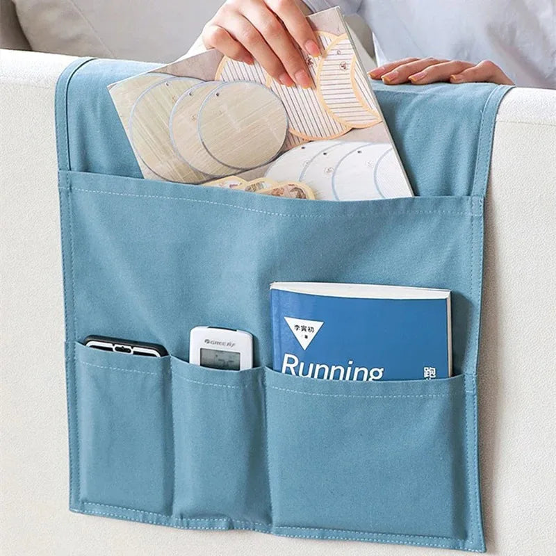 Water-Resistant Sofa Arm Organizer with Storage Pockets