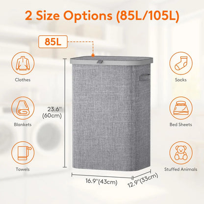 85 L Laundry Hamper with Handles & Inner Bag — product image 8 of 10