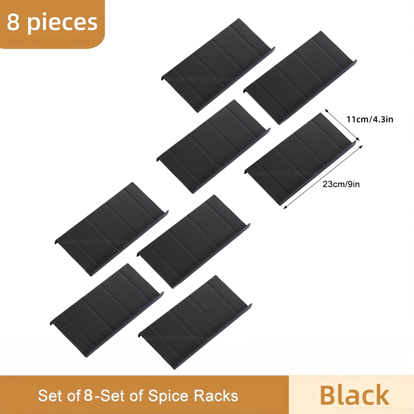 4-Layer Adjustable Spice Drawer Organizer