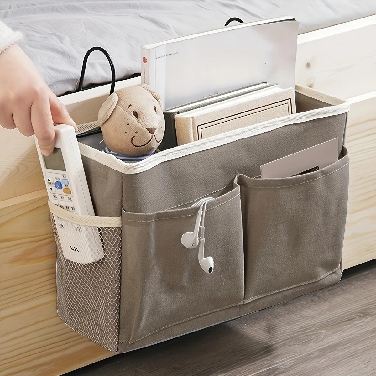 Multi-Pocket Fabric Wall Storage Organizer