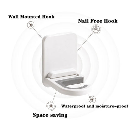 Self-Adhesive Wall-Mounted Broom & Mop Clip — product image 5 of 10