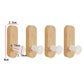 Self-Adhesive Walnut Wood Wall Hooks – 1, 2 or 4 Pack