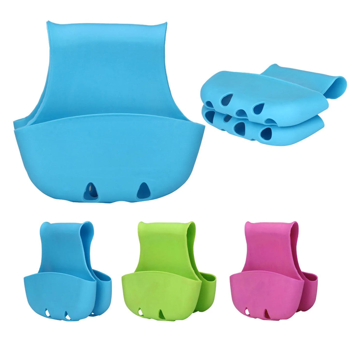 Double-Sink Saddle Caddy with Drainage