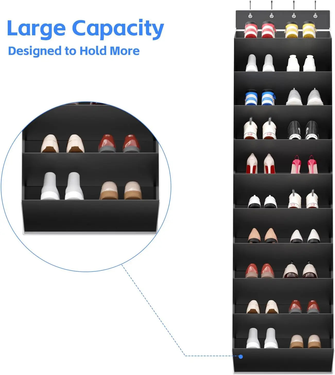 10-Tier Over-Door Shoe Organizer