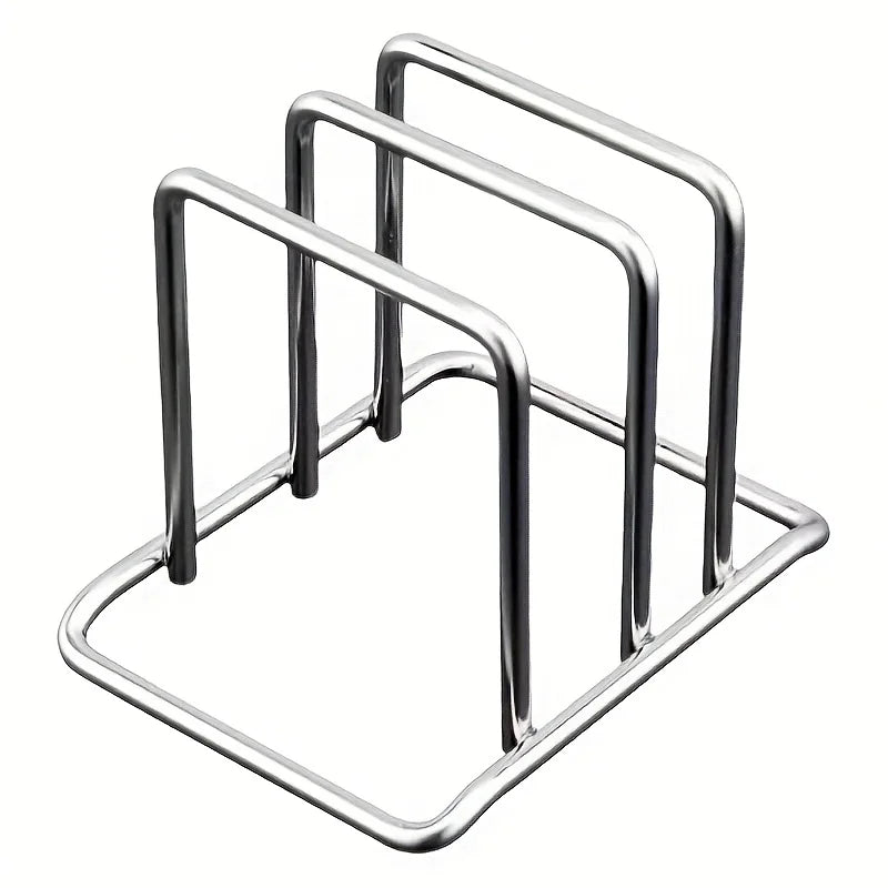 Stainless Steel Pot Lid & Cutting Board Organizer
