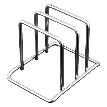 Stainless Steel Pot Lid & Cutting Board Organizer