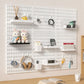Wall-Mounted Pegboard Organizer with Hooks
