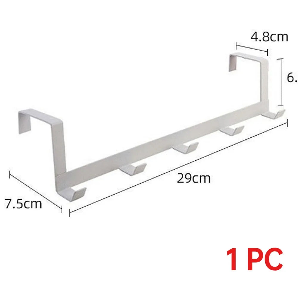 5-Hook Over-Door Organizer Rack