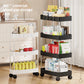 4-Tier Slim Rolling Storage Cart