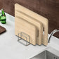 Stainless Steel Pot Lid & Cutting Board Organizer