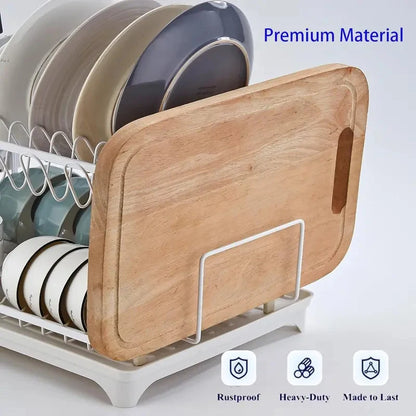 2-Tier Dish Drying Rack with Drainboard — product image 5 of 9