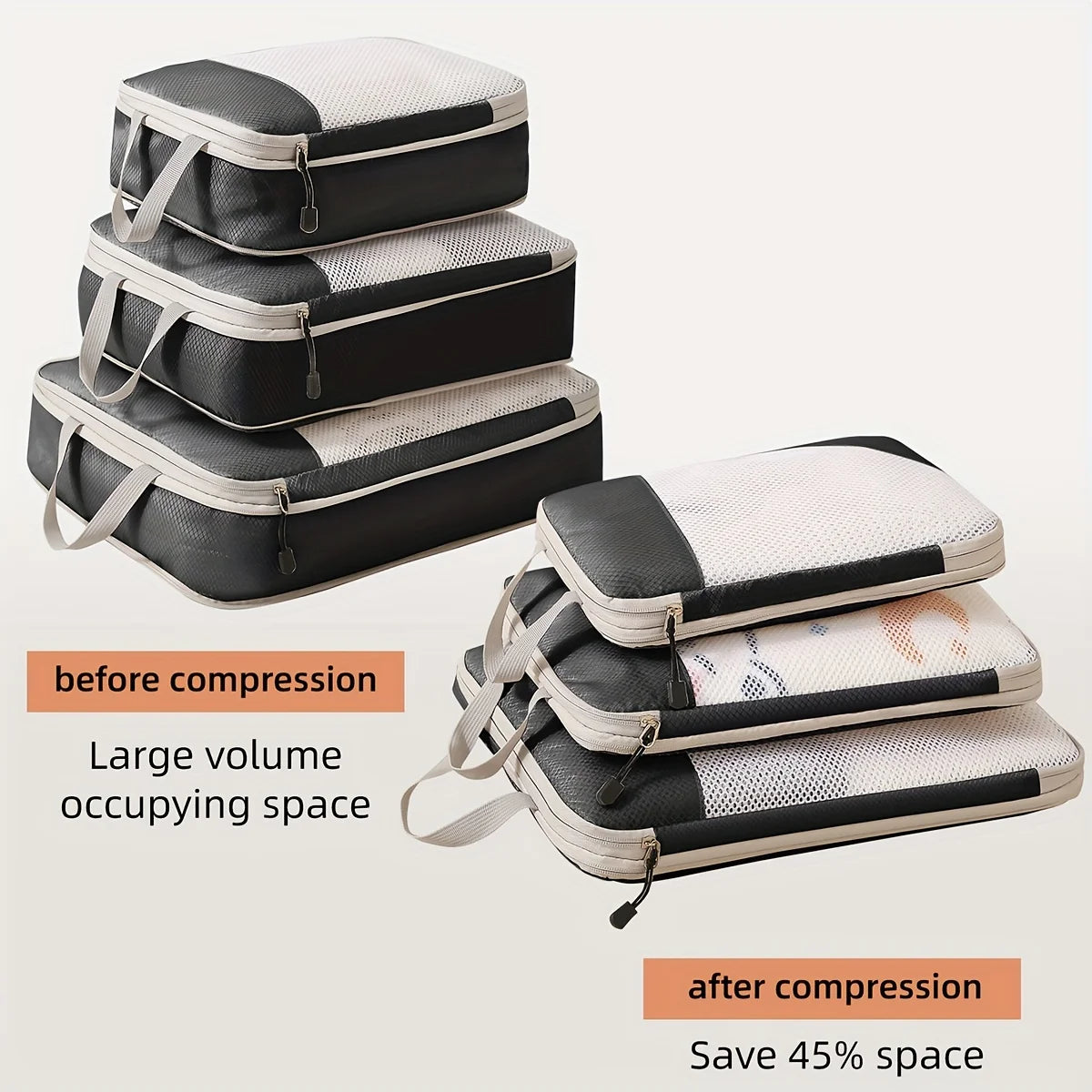 3-Piece Compression Packing Cube Set