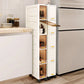 20 cm Slim Rolling Storage Cabinet, 3/4/5 Tiers