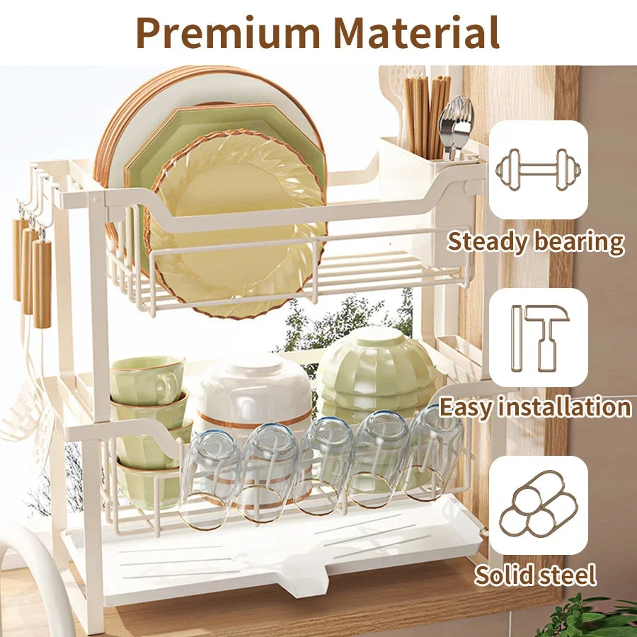 Countertop Dish Drying Rack, No Assembly