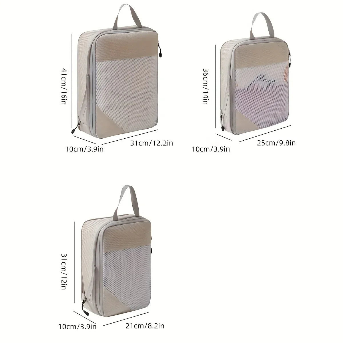 3-Piece Compression Packing Cube Set