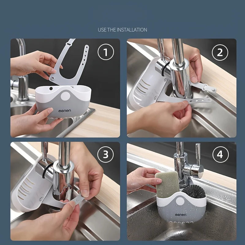 Plastic Sink Caddy with Drainage