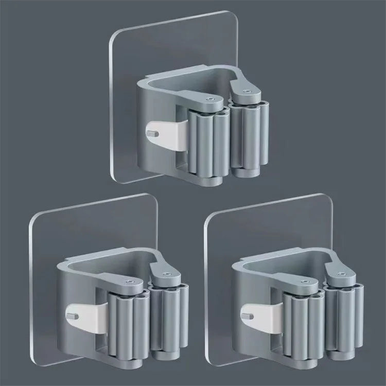Adhesive Multi-Purpose Wall Hooks for Brooms & Mops