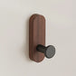 Self-Adhesive Walnut Wood Wall Hooks – 1, 2 or 4 Pack