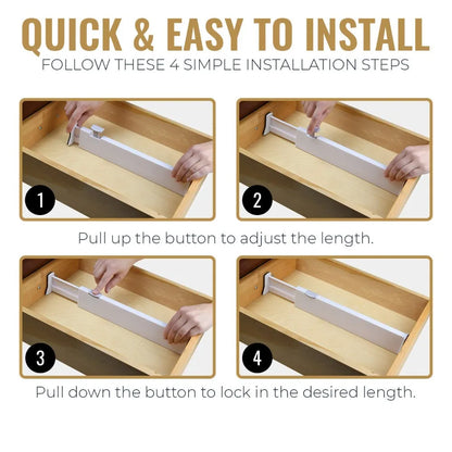 Adjustable Plastic Drawer Dividers — product image 3 of 7