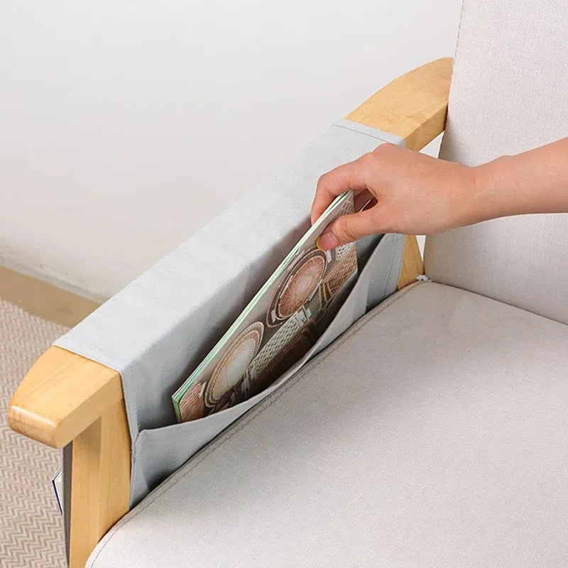 Water-Resistant Sofa Arm Organizer with Storage Pockets