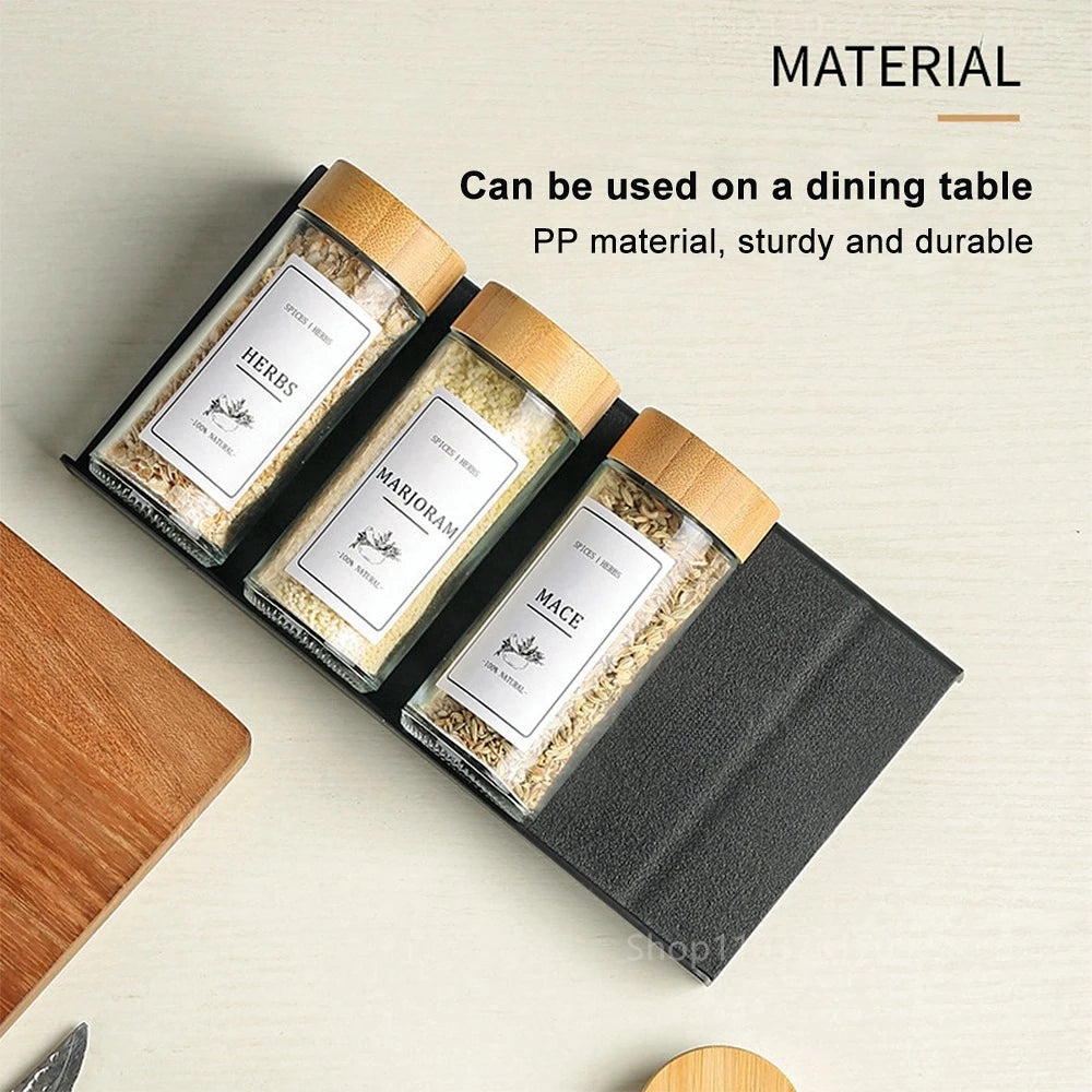 4-Layer Adjustable Spice Drawer Organizer