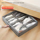 12-Compartment Foldable Under-Bed Shoe Organizer