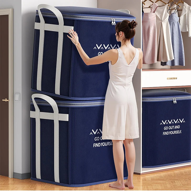 Extra-Large Bedding Storage Bag with Reinforced Handles