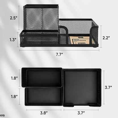 3-Compartment Mesh Desk Organizer — product image 6 of 9
