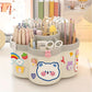Rotating Multi-Compartment Desk Organizer