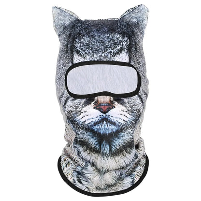 3D Animal Ski Mask — Cat & Husky Balaclava