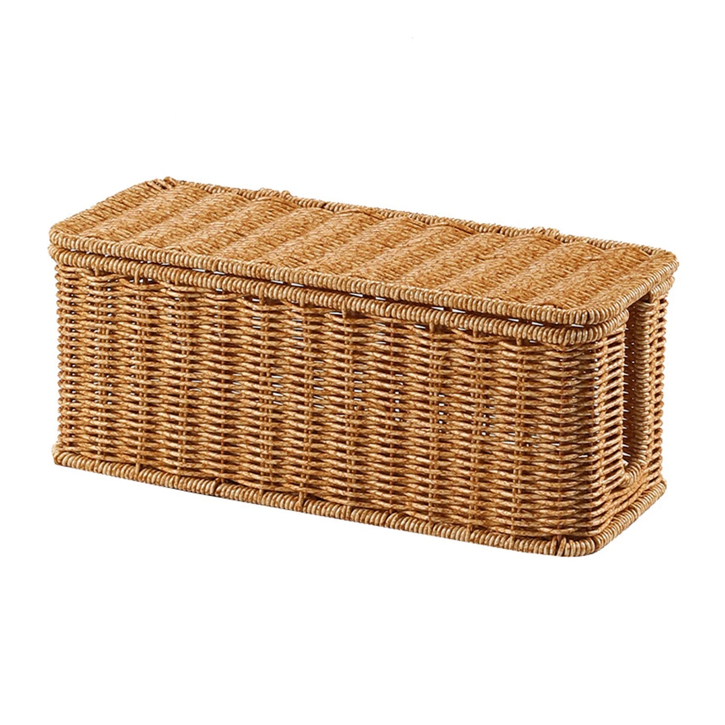 Hand-Woven Cable Management Box for Desk & TV Areas