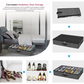 12-Pair Under-Bed Shoe Organizer with Reinforced Handles