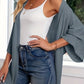 Women's Plus-Size Oversized Waffle-Knit Cardigan