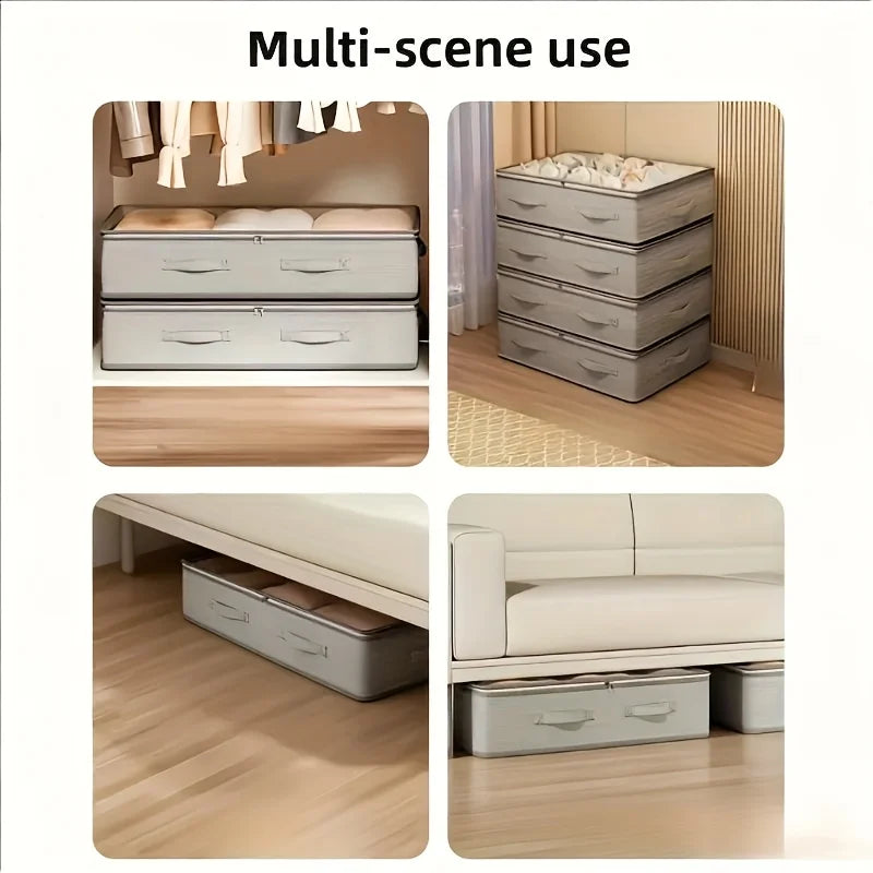 Foldable Under-Bed Blanket Storage Bag