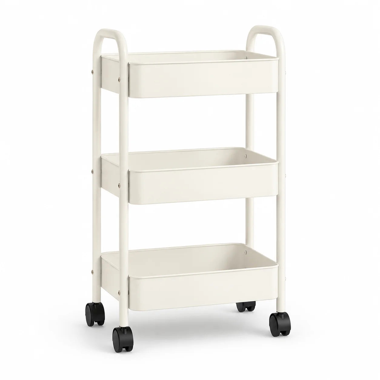 3-Tier Slim Metal Rolling Utility Cart