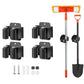 Wall-Mounted Stainless Steel Broom & Mop Holder