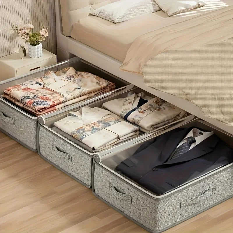 Foldable Under-Bed Blanket Storage Bag