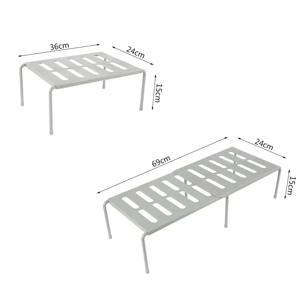 Expandable Freestanding Kitchen Shelf Organizer