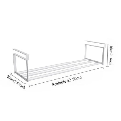Adjustable Layered Shoe Rack with Hanging Basket — product image 6 of 7
