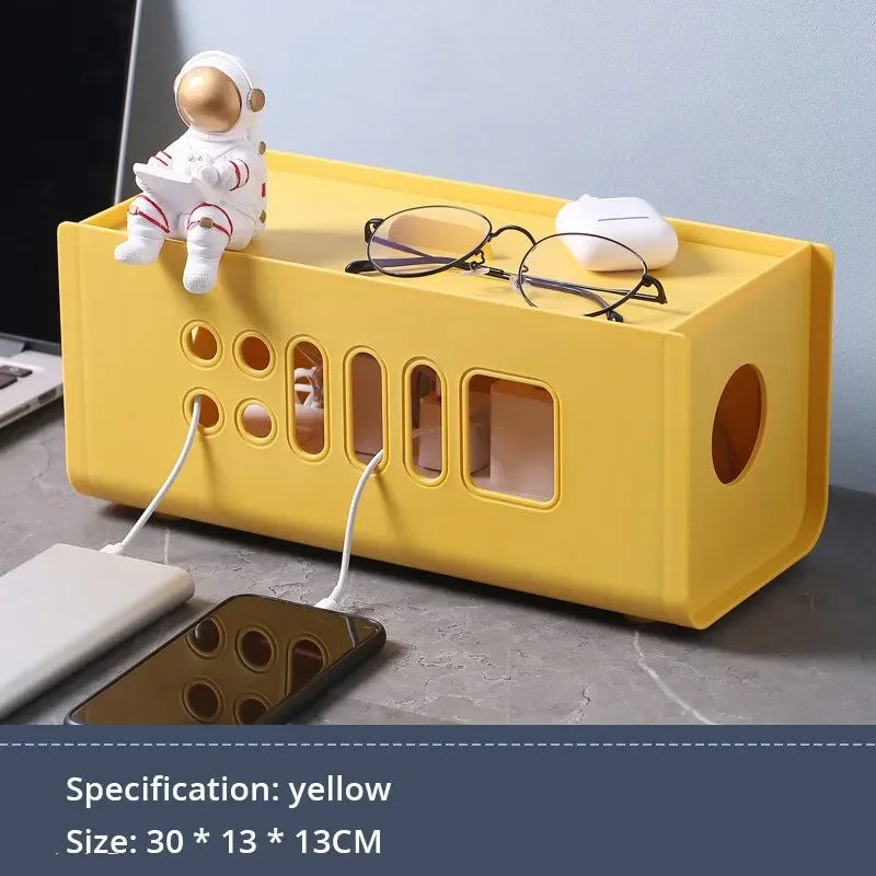 Colored Power Strip Cable Management Box