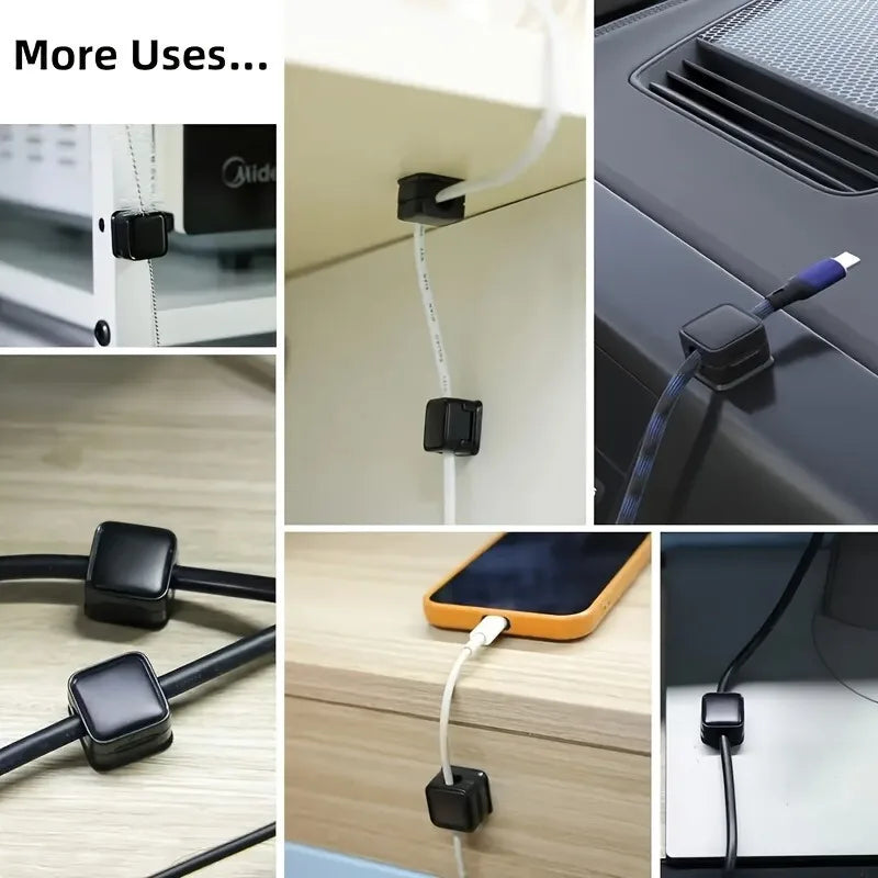 12-Piece Desk Cable Organizer Clips