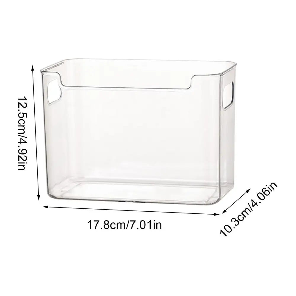 Clear Refrigerator Storage Bins with Handles
