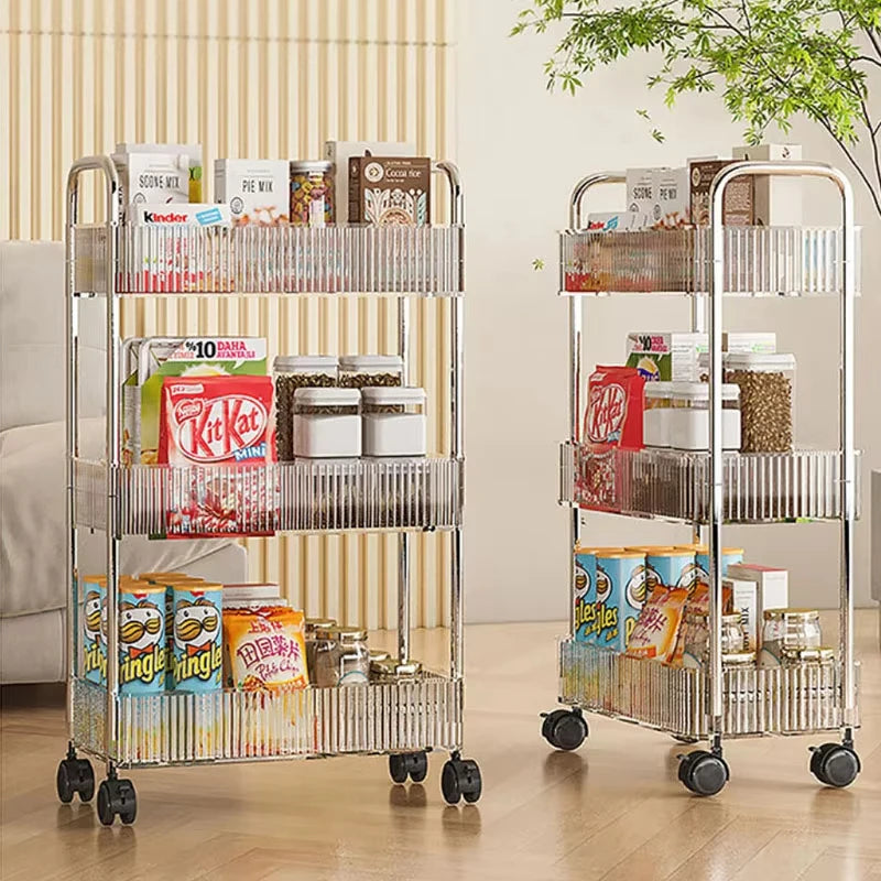 2/3/4-Tier Mobile Rolling Storage Cart