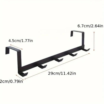 5-Hook Over-Door Organizer Rack — product image 6 of 13