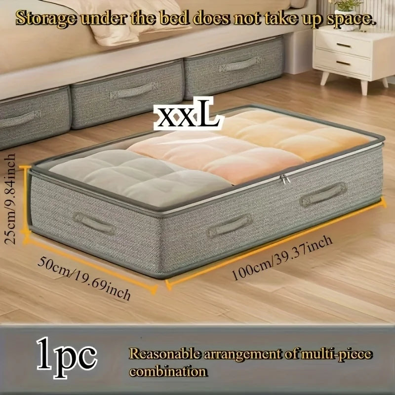 Foldable Under-Bed Blanket Storage Bag