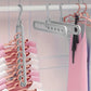 3-Piece 9-Hole Foldable Space-Saving Hangers