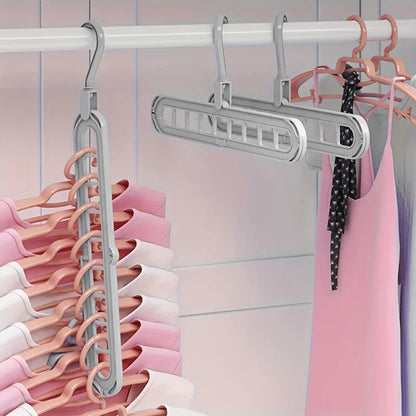 3-Piece 9-Hole Foldable Space-Saving Hangers — product image 5 of 11
